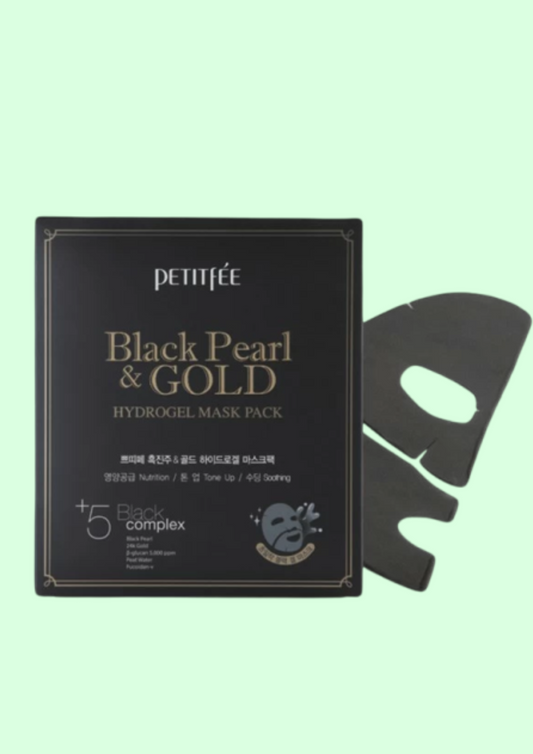 Petitfee Black Pearl & Gold Lakštinė kaukė