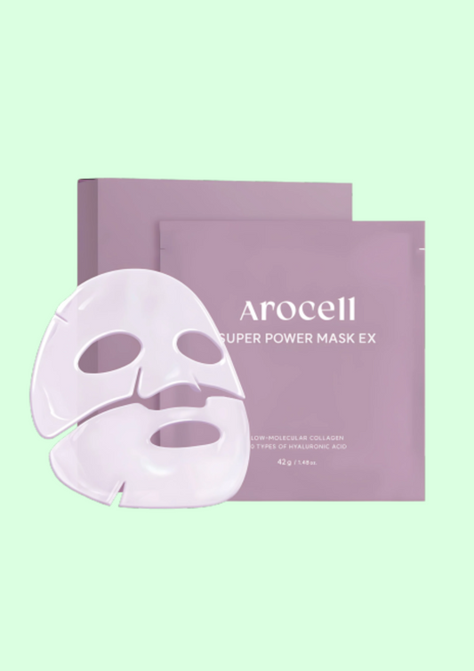 Arocell Super Power Mask EX intensyviai drėkinanti kaukė su kolagenu