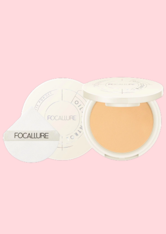 Focallure Oil Control Stay-Matte Kompaktinė pudra