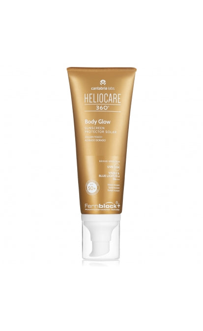 Heliocare 360 Body Glow SPF50+ kūno apsauginis kremas su žėručiu