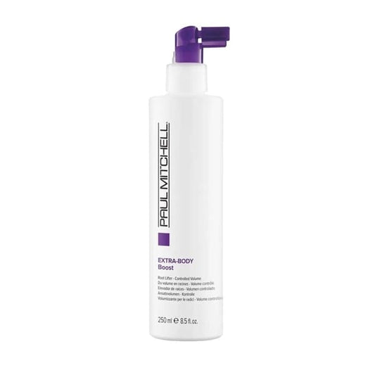 Skystos putos suteikiančios plaukams apimties Paul Mitchell Extra Body Boost 250ml